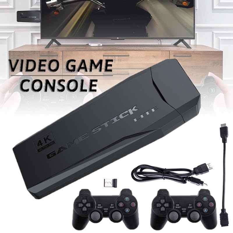 Retro Video Game with 20,000+ Built-in Games | Classic Console with Mario, Contra, Tekken & More | 4K HDMI Output | Dual Wireless Controllers | HD Sound | Multi-Player Fun